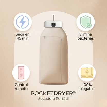 PocketDryer™  Olvídate de la Secadora, Seca tu ropa al instante donde quieras!